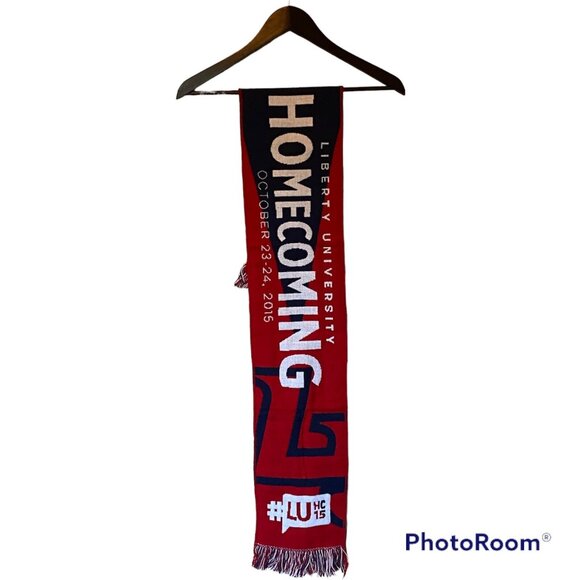 Liberty Flames Home Coming Scarf Sparky Football Red White Blue LU  University - Picture 7 of 15